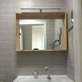 厕所洗手间化妆防锈镜箱卫浴室柜镜子灯LED镜柜镜前灯卫生间镜灯