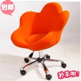 简约时尚休闲花朵椅 创意单人椅子 个性布艺化妆椅简易软椅子圆椅