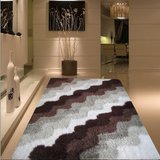 福旺达3D加厚羽毛纱客厅卧室地毯立体图案支持定制居家布艺地毯