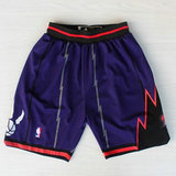 NBA猛龙队篮球裤 SW球迷版短裤 洛瑞 德罗赞 罗斯 大龙复古紫色