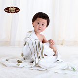 良良婴儿浴巾生态竹纤维宝宝方形浴巾纯棉超柔软大厚新生儿毛巾被