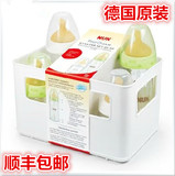 德国进口NUK婴儿奶瓶四件宽口玻璃奶瓶防胀气乳胶奶嘴套装礼盒