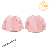 现货Next英国正品代购女宝宝新款保暖粉色草莓上衣夹克外套外出服