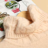 2015冬装新款堆高领羊绒女毛衣套头女韩版长袖加厚短款针织打底衫