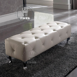 特价欧式新古典床尾凳皮艺沙发凳长形换鞋凳床前凳长方形脚凳定制