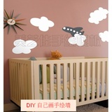 环保时尚装饰 宝宝房婴儿房墙画模板 彩绘墙DIY墙绘手绘模具M195