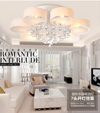 2016年新款欧式奢华客厅卧室餐厅吊灯现代简约圆形led水晶吸顶灯8