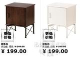 宜家代购IKEA穆斯肯床边桌床头柜床头桌储物柜简约现代多色可选