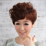 高端假发韩版女士短发 卷纹理发 短卷潮发率真个性时尚自然