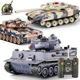 聪明的顺溜对战遥控坦克模型男孩儿童生日礼物玩具2.4充电红外线
