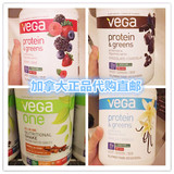 加拿大代购直邮Vega100%纯天然有机植物蛋白粉膳食果蔬纤维代餐粉