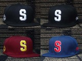 2015春夏 stussy snapback S字母 新款帽子 现货 帆布面料棒球帽