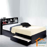 板式床储物单人床1.2米床1.5米床经济型榻榻米床主卧现代简约成人