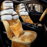 女汽车坐垫冬新款毛绒垫标致206/207/3008/301专用座椅垫坐垫套