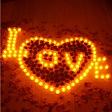 仿真8座充电LED生日装饰蜡烛浪漫求婚道具LED创意电子灯套餐
