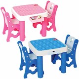 EDU-PLAY进口GUGUDAN桌椅套装 儿童过家家桌 写字画画课桌玩具