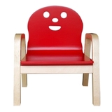 出口韩国高度四档可调节儿童靠背椅 实木幼儿园凳子宝宝餐椅彩色