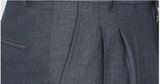 中老年男士西裤夏季男高腰双褶宽松直筒裤薄款高腰深裆爸爸装西裤