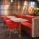 CM卡陌厂家定制卡座沙发桌椅组合港式茶餐厅咖啡火锅店快餐汉堡店