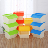包邮大号收纳箱塑料整理箱儿童玩具收纳盒储物箱自由组合柜子箱子