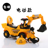 1儿童电动挖土挖掘机充电大号2-3-4岁宝宝可坐人骑男童工程车玩具