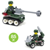 拼装玩具军事汽车坦克飞机人仔6-12男孩礼物儿童城市益智乐高积木
