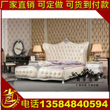 欧式床实木双人床1.8米公主床简约白色婚床新古典家具时尚布艺床