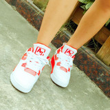 正品AJ4白水泥篮球鞋白红女鞋乔4代高帮男鞋灰绿夏透气运动跑步鞋