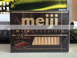 代购 日本进口零食 Meiji明治 牛奶钢琴巧克力 28枚朱古力130G