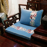 中式红木实木沙发垫带靠背三人座硬木沙发坐垫加厚海绵垫子