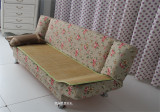 竹席简易单人双人三人折叠沙发 沙发床坐垫竹凉席1.2 1.5 1.8米长