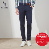 Hazzys哈吉斯2016春季新款男士休闲裤 男士修身长裤青年长裤