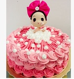 广州卡通儿童迷糊，芭比娃娃蛋糕宝宝周岁生日满月蛋糕同城速递免