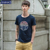 新款夏季男士短袖T恤圆领流行青少年男装修身t恤韩版日系潮牌半袖