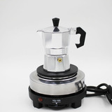 意式摩卡壶 源自意大利的咖啡壶电热炉套装组合 家用商用买1送2