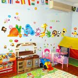 画新品幼儿园卡通动漫墙贴儿童房客厅卧室床头背景墙壁温馨贴纸贴