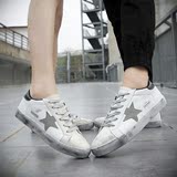 2016夏季新品明星同款小白鞋韩国做旧星星鞋韩版运动男女平底板鞋