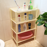 百邦居浴室置物架落地卫生间整理塑料置地式洗手间收纳多层架