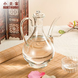 小北家 NORTHOME 耐热玻璃酒壶 透明 中式传统酒壶 一斤装
