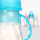 小不点婴儿全硅胶宽口径奶瓶 宝宝防摔防胀气正品储奶瓶240/300ml
