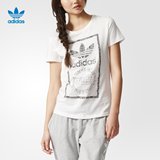 adidas 阿迪达斯 三叶草 女子 短袖T恤 AB2317