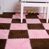 宝宝儿童拼接长毛绒泡沫地垫60 60地毯卧室爬行垫铺地板垫子拼图
