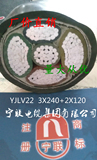 宁联电缆电力电缆聚乙烯铝芯YJLV3X70+1 4芯三相四线70平方电缆