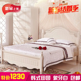 韩式公主床1.5m儿童床实木 1.2米单人床欧式1.8米双人床 田园婚床