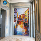 欧式玻璃马赛克背景墙拼花 现代油画客厅玄关餐厅卫生间瓷砖拼图