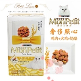 土猫 MonPetit奢华猫点心饼干/零食鸡肉+火鸡+奶酪24g*12袋金