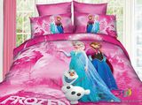 卡通芭比白雪公主女孩儿童床上用品三四件套纯棉女童床单床笠床品