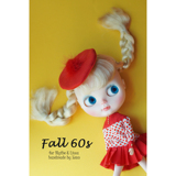 【售罄 展示】Blythe licca娃衣★Fall 60s★复古波点套装红色