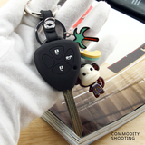 丰田老款凯美瑞锐志卡罗拉威驰RAV4皇冠汽车硅胶钥匙包带车匙挂件