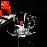 意大利进口RCR水晶玻璃欧式咖啡杯花茶杯家用带把马克杯拿铁杯